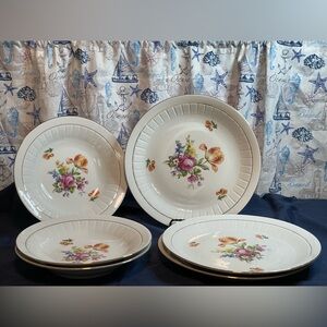 Vintage Colditz Porcelain Floral Plate – Made in German Democratic Republic